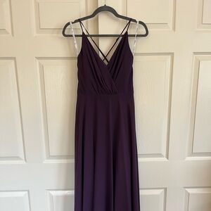 David’s Bridal Plum Bridesmaid Dress